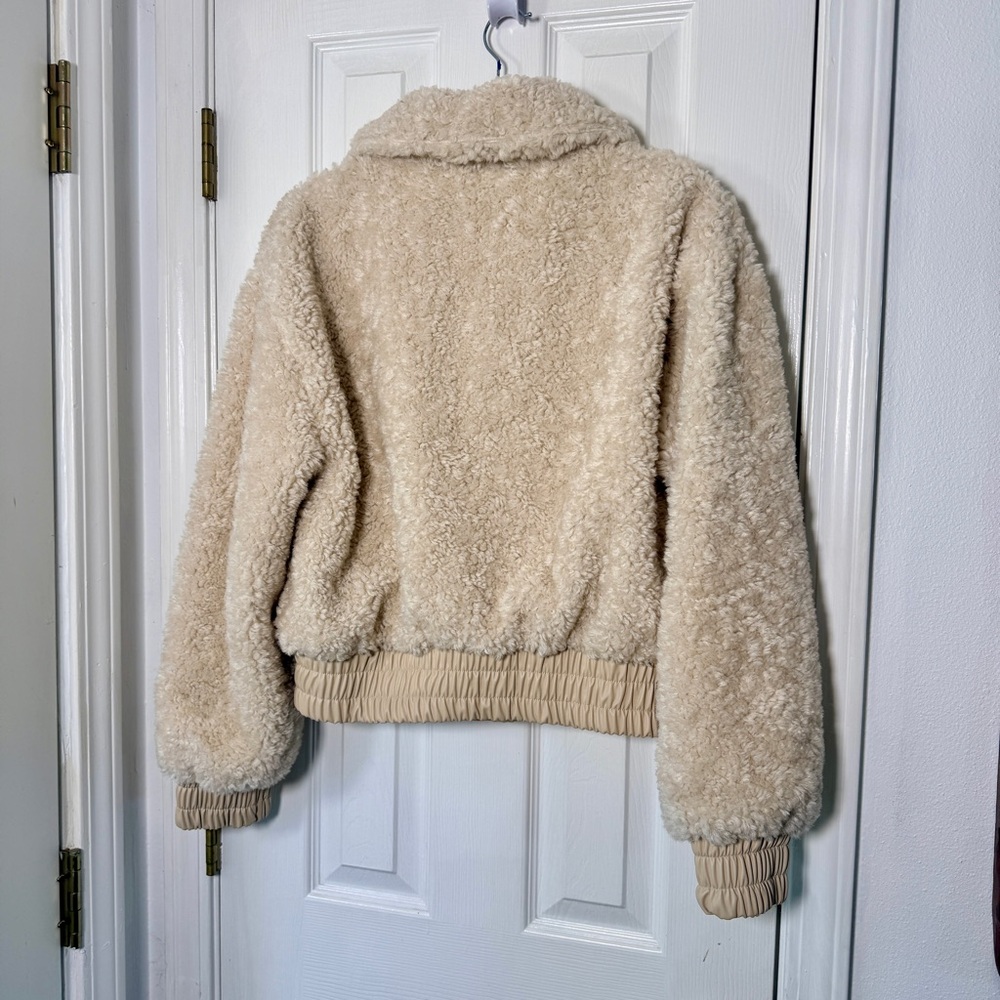 Sanctuary Libby Sherpa Faux Fur Jacket Toasted Almond‎ MEDIUM - Picture 8 of 8
